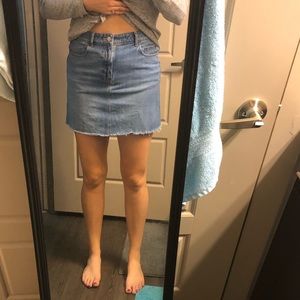 Old navy distressed denim skirt (high waisted)